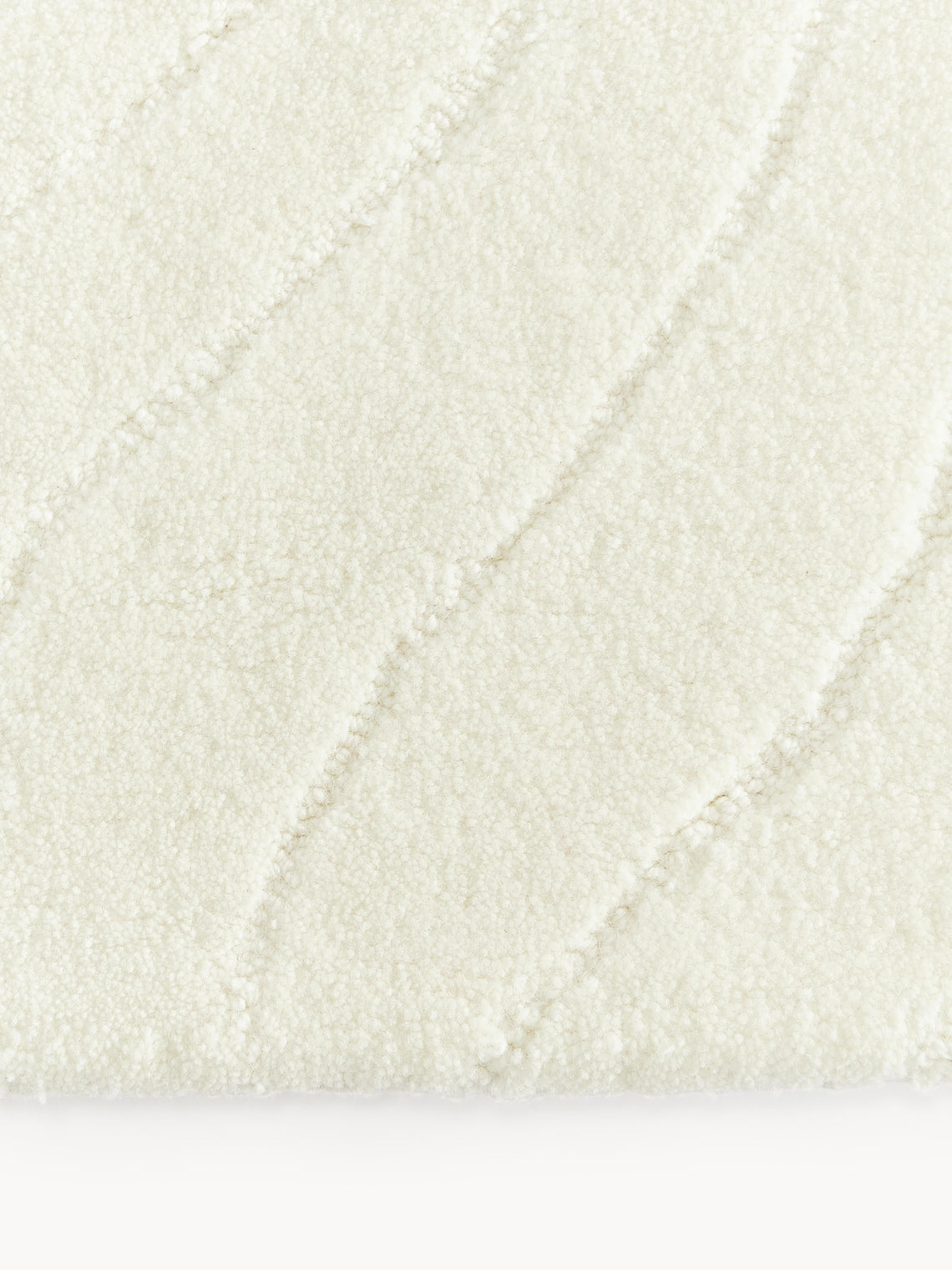 Ivory Textured Area Rug – Soft Modern Minimalist Carpet for Living Room & Bedroom | Neutral Scandinavian Home Decor