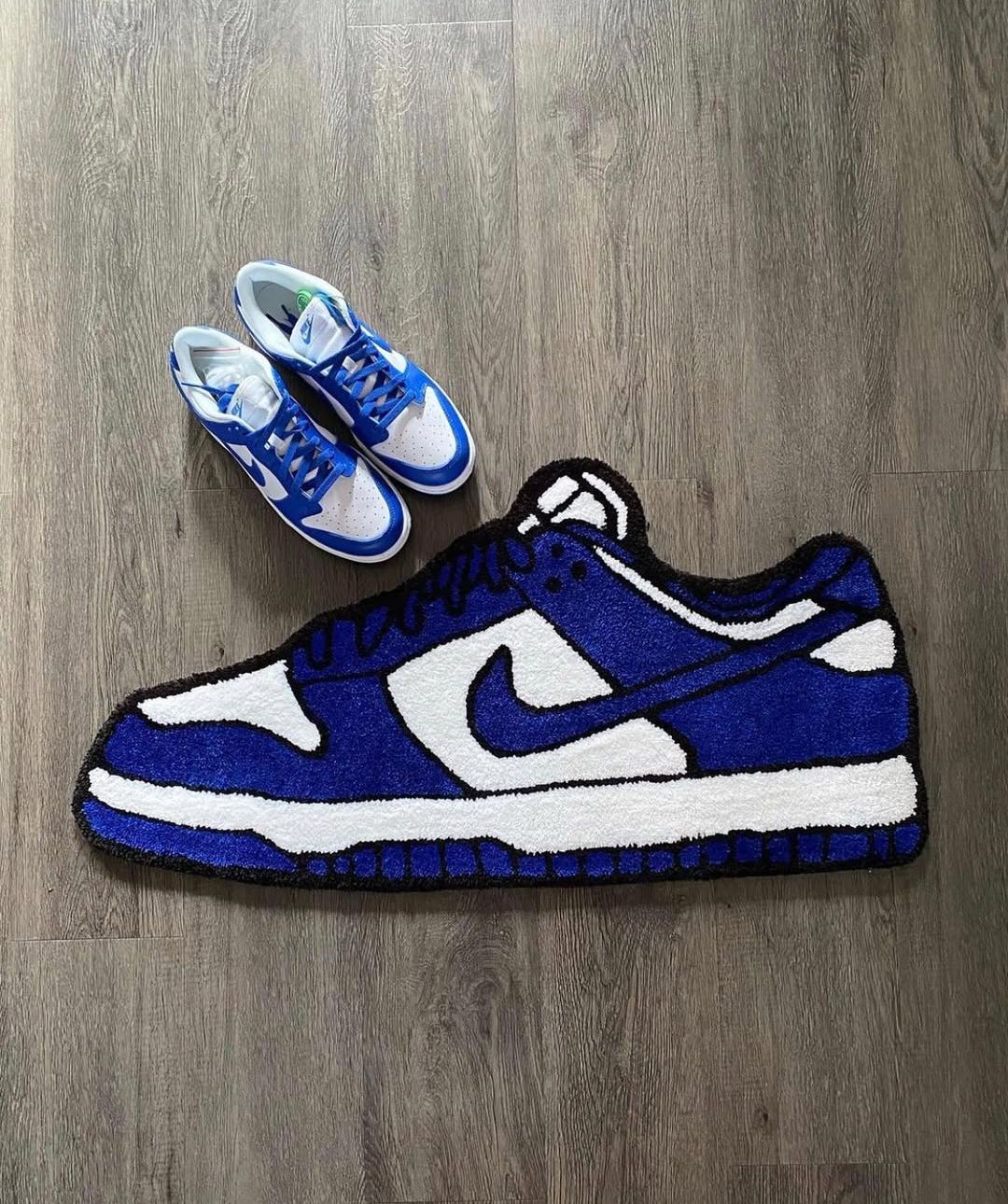 Blue Sneaker Rug