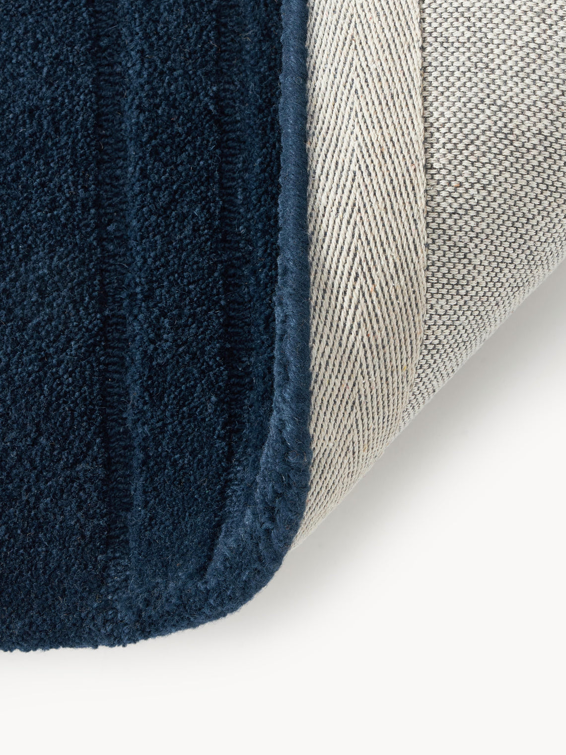 Modern Hand-Tufted Blue Area Rug – Minimalist Abstract Carpet for Living Room & Home Decor