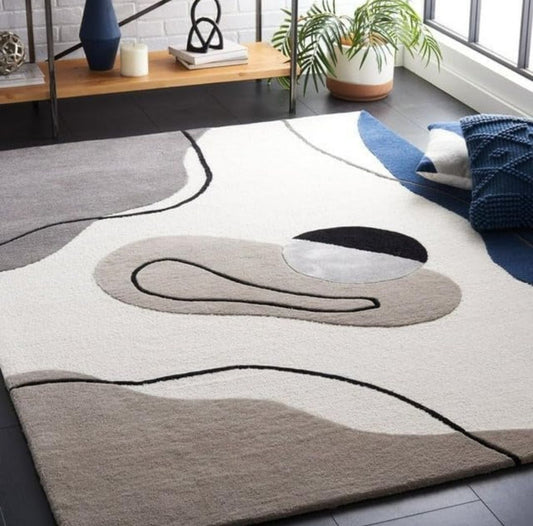 Handmade Multicolour Wool Area Rug Carpet | Custom Size | Luxury Home