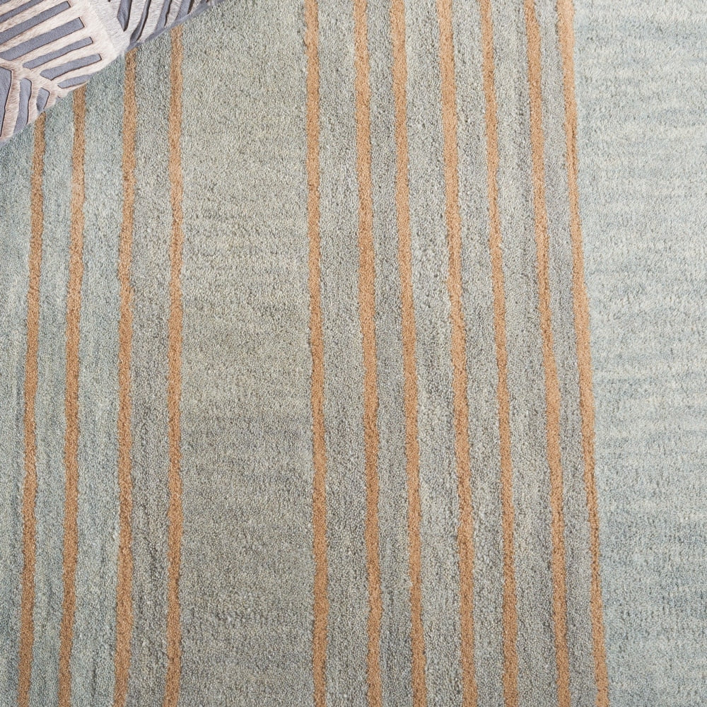Modern Beige and Blue Abstract Area Rug – Minimalist Geometric Pattern Carpet for Living Room, Bedroom & Contemporary Home Decor