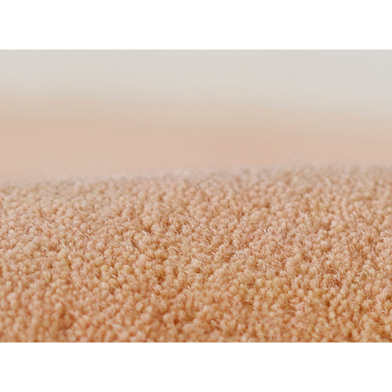Rust Orange Minimalist Area Rug with Cream Border – Modern Hand-Tufted Carpet for Living Room, Bedroom & Office Décor