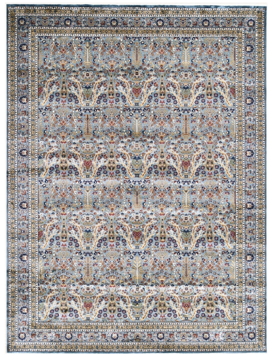 Persian Silk Look Area Rug – Premium Machine-Made Luxury Rug for Living Room & Bedroom