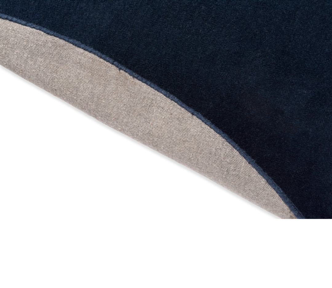Contemporary Organic Shape Area Rug – Overlapping Navy, Gray & Beige Abstract Design for Modern Living Room & Bedroom Décor