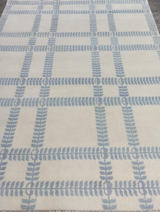 Luxury Hand Knotted Oushak Rug – Vintage Turkish Design | Soft Wool Area Carpet for Living Room