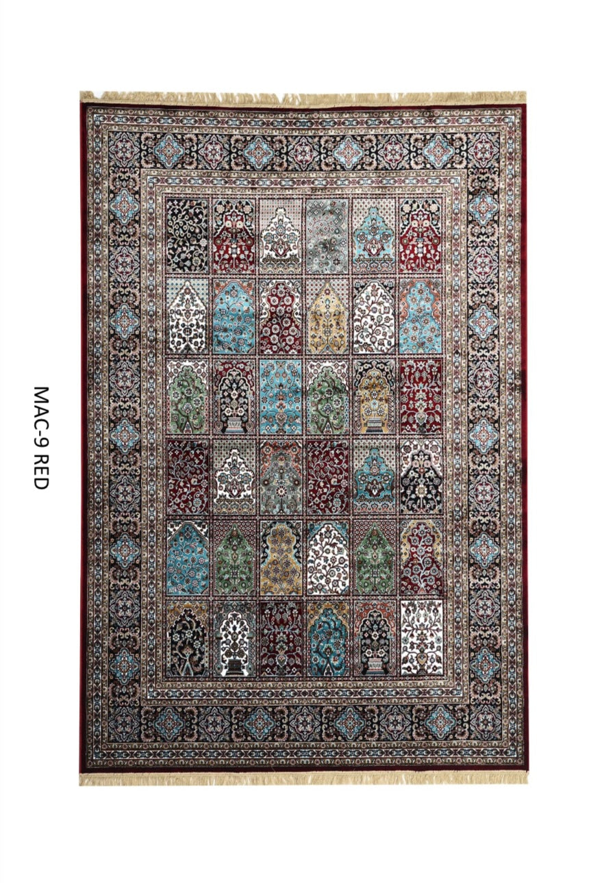 Luxury Persian Silk Rug – Handmade Fine Silk Carpet with Intricate Floral Design for Elegant Homes