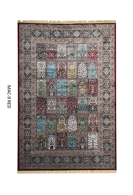 Luxury Persian Silk Rug – Handmade Fine Silk Carpet with Intricate Floral Design for Elegant Homes
