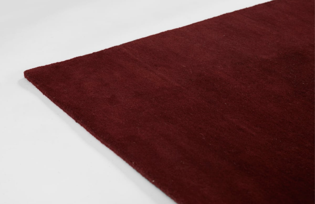 Modern Red & Pink Wave Edge Area Rug – Contemporary Abstract Hand-Tufted Carpet for Living Room, Bedroom & Office Décor