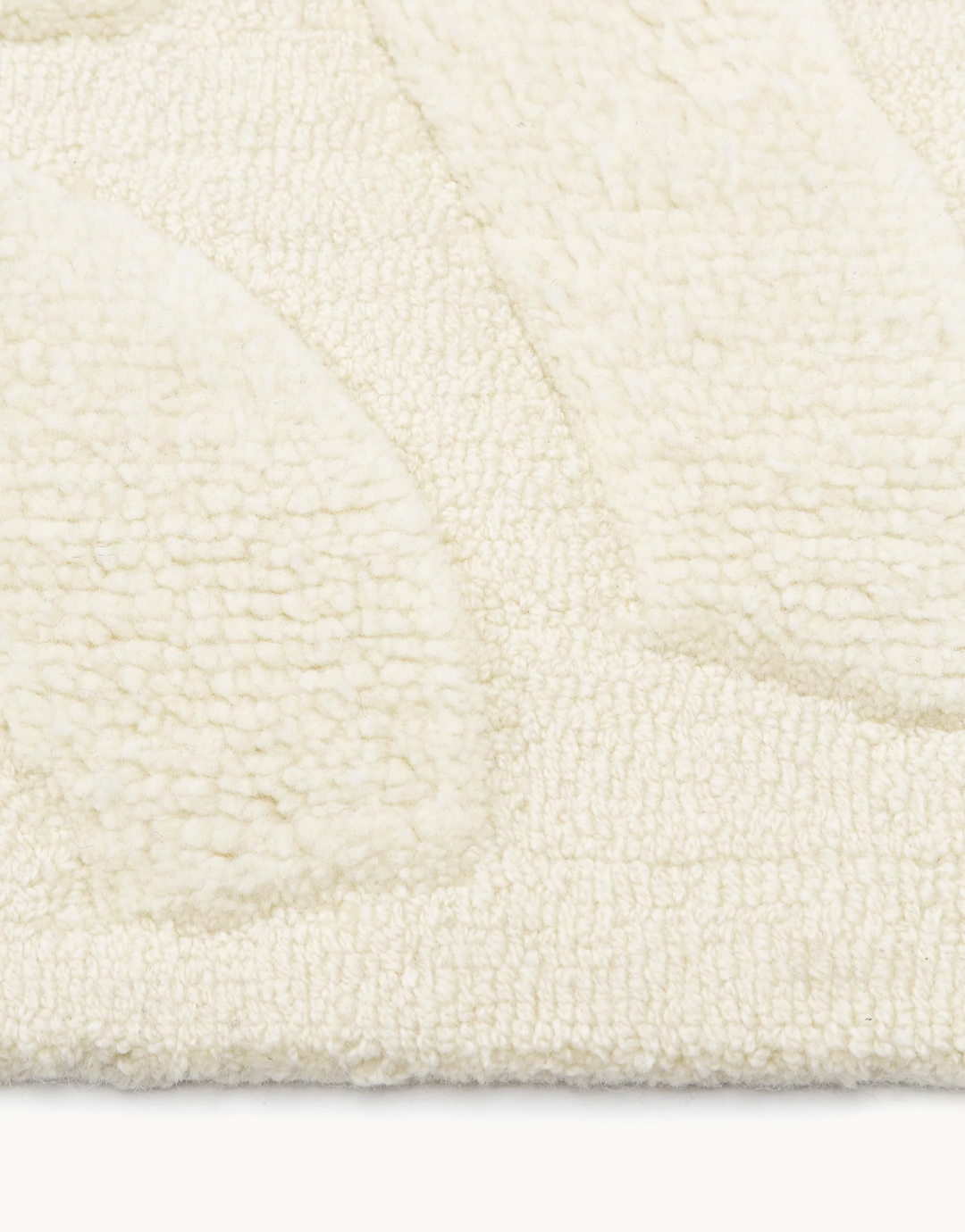 Modern Cream Textured Area Rug – Minimalist Soft Carpet for Living Room & Bedroom | Neutral Scandinavian Home Decor