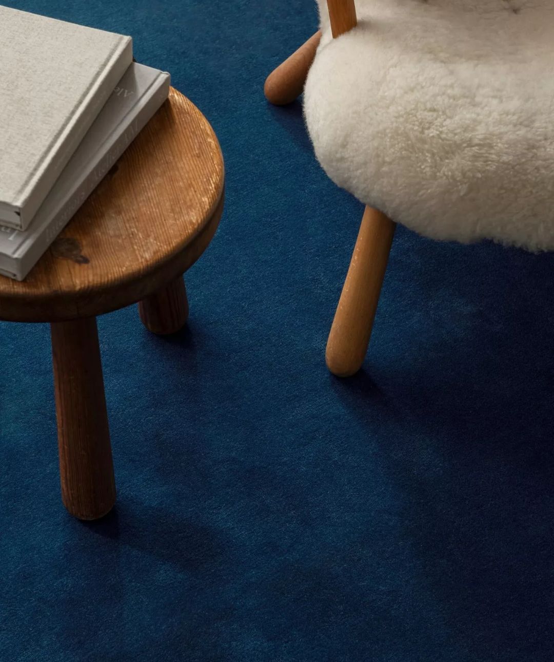 Blue Hand Tufted Rug