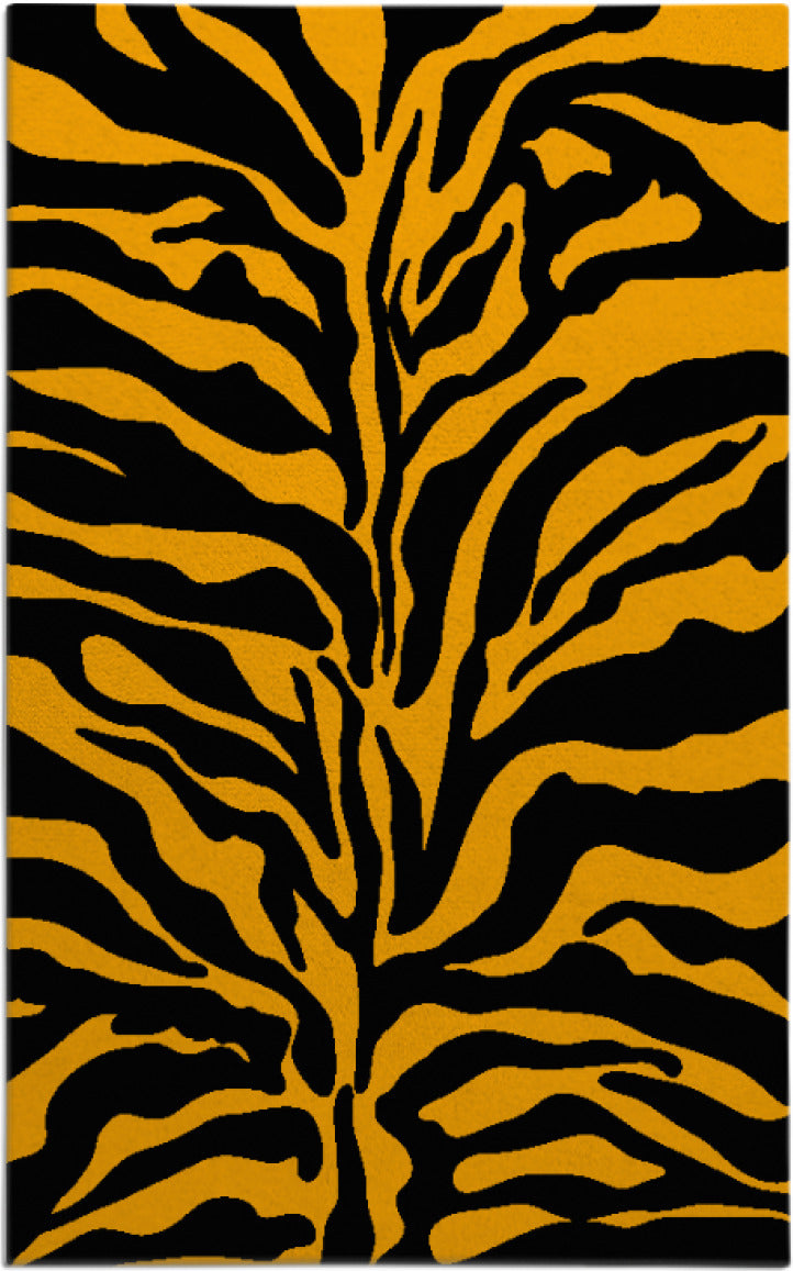 Tiger Print Area Rug – Bold Black and Orange Animal Print Carpet for Living Room, Bedroom & Modern Home Decor