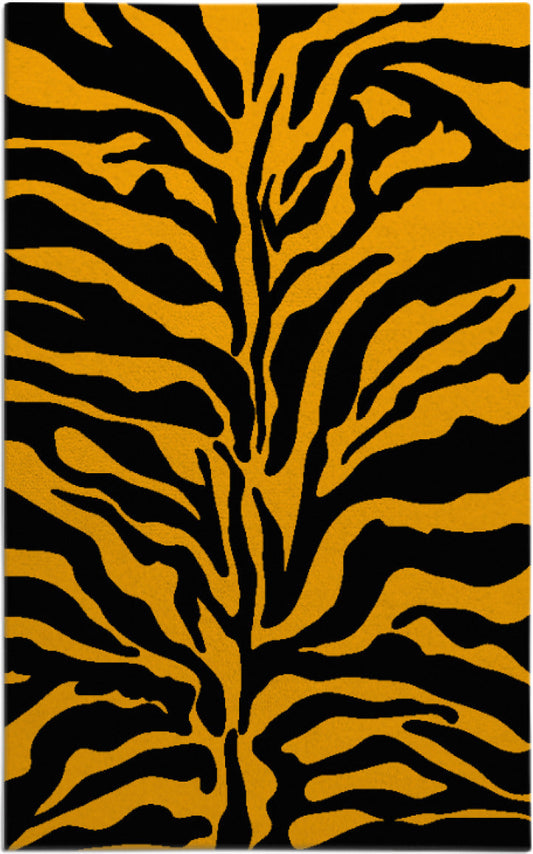 Tiger Print Area Rug – Bold Black and Orange Animal Print Carpet for Living Room, Bedroom & Modern Home Decor