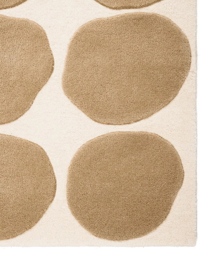 Hand Tufted Beige Pebble Rug – Modern Abstract Wool Area Rug, Neutral Scandinavian Carpet, Minimalist Living Room Rug, Luxury Handmade Contemporary Floor Rug