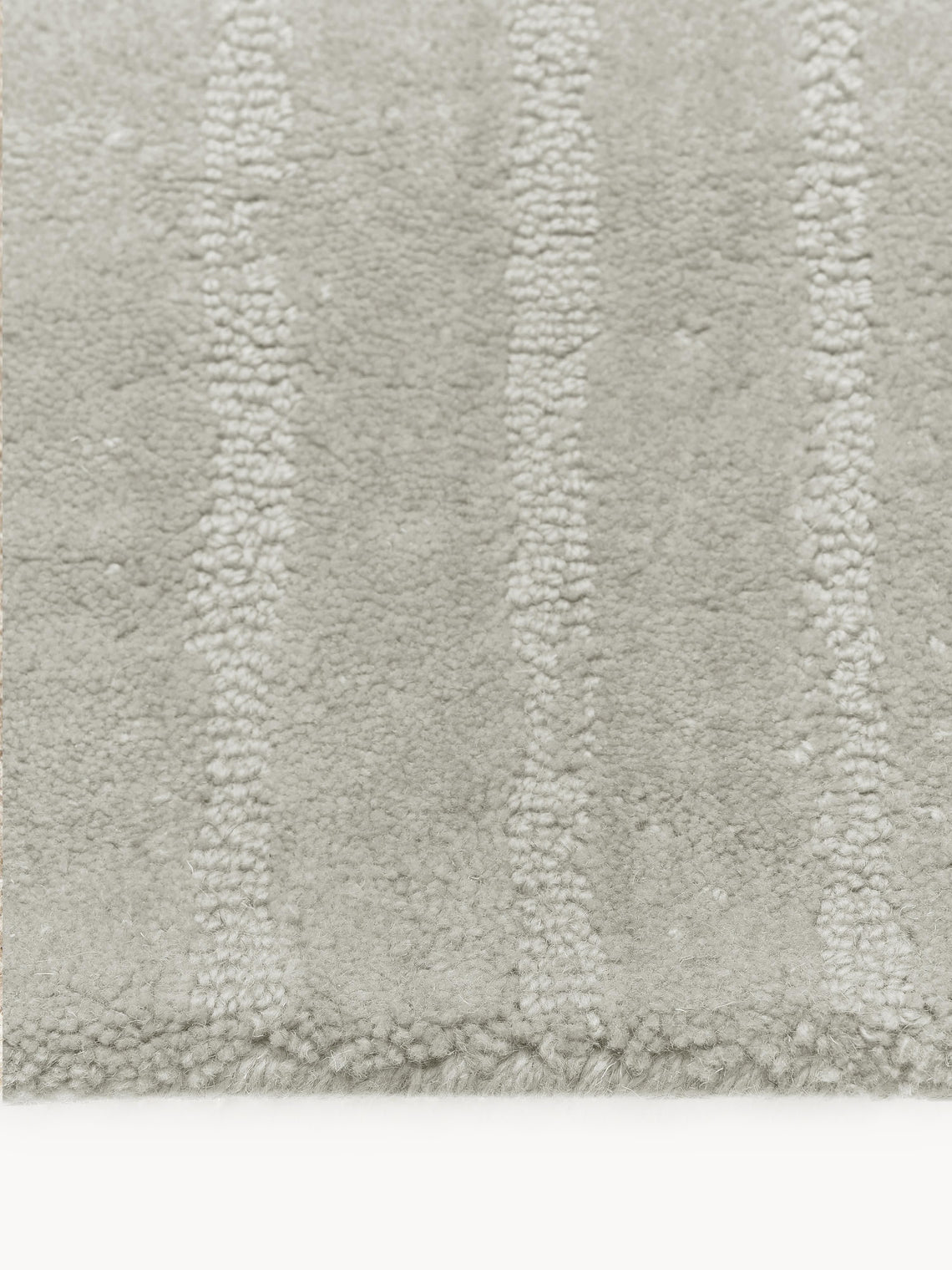 Modern Grey Hand-Tufted Area Rug – Minimalist Textured Carpet for Living Room & Bedroom, Soft Velvet Finish
