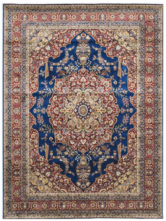 Persian Silk Area Rug – Luxury Traditional Oriental Design, Soft Shiny Finish, Elegant Living Room & Bedroom Décor