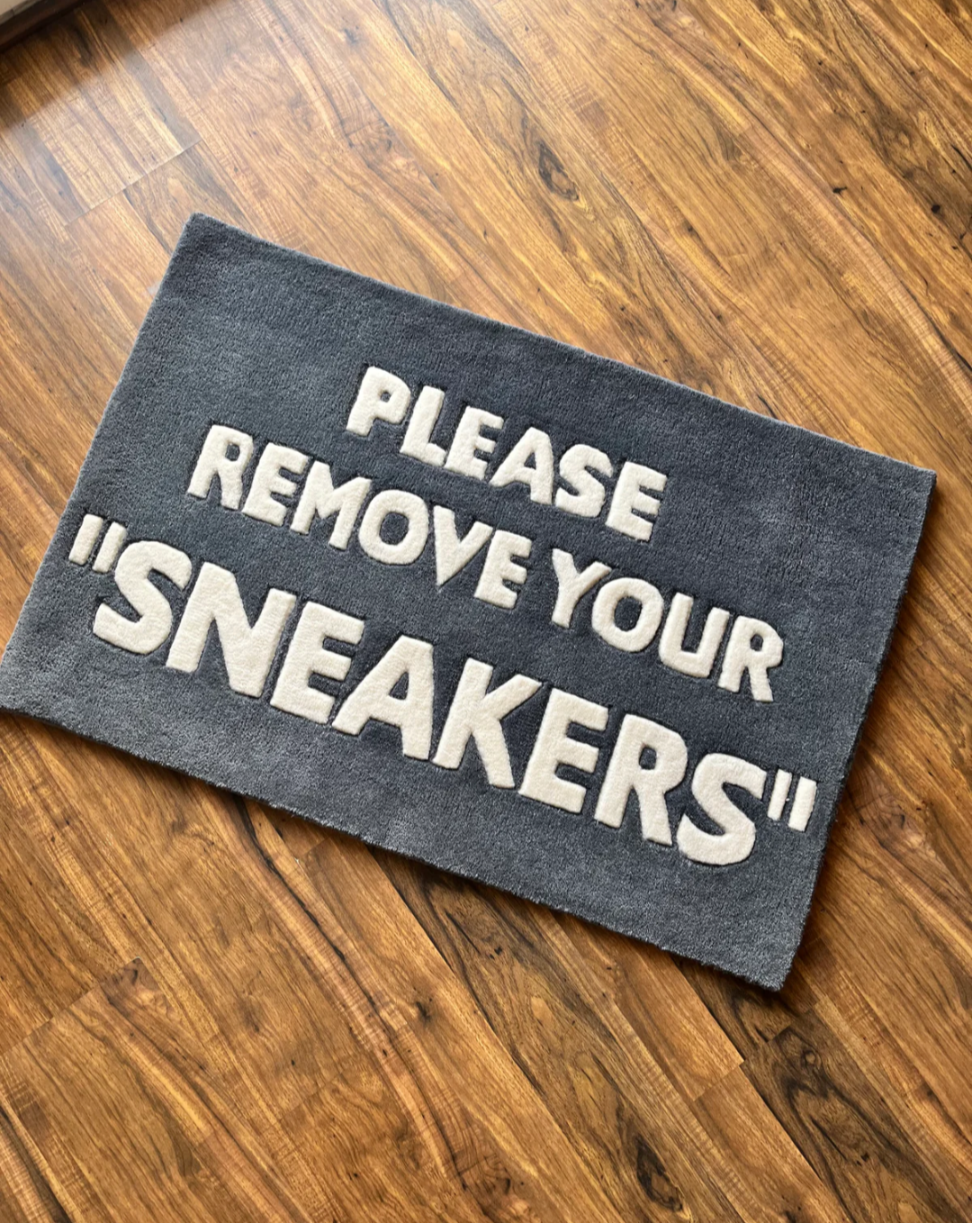 Remove your Sneakers Rug