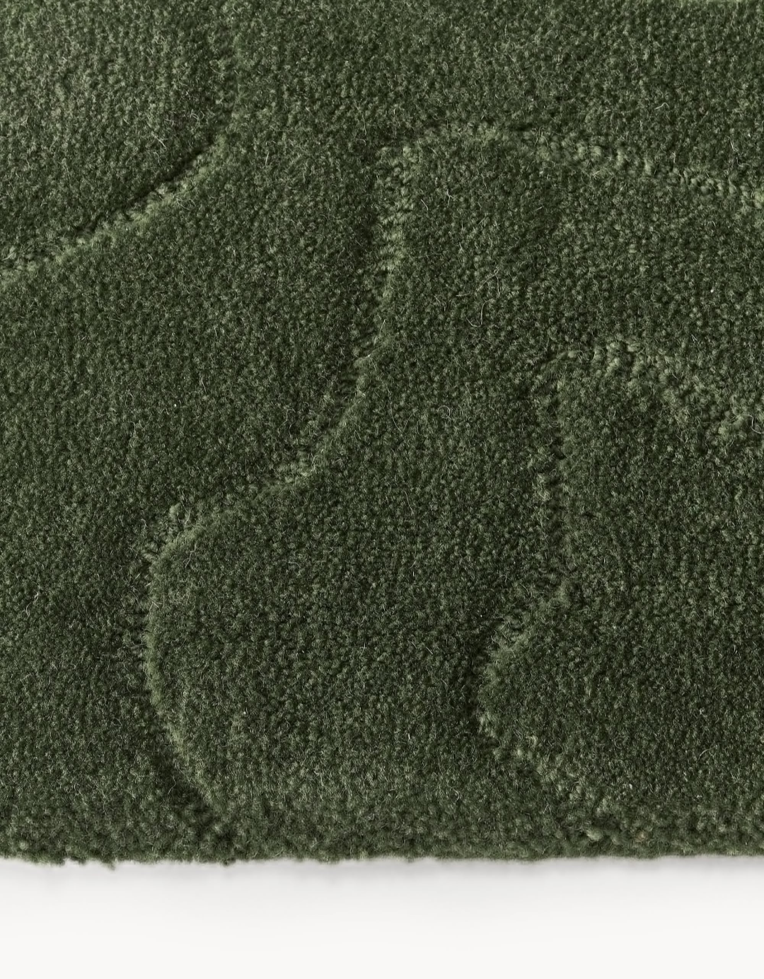 Modern Green Textured Area Rug – Soft Minimalist Carpet for Living Room & Bedroom | Stylish Contemporary Home Decor