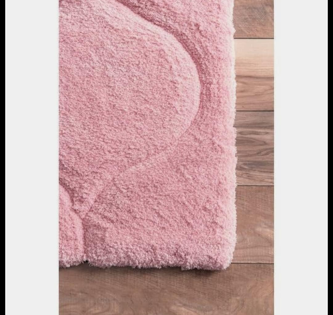 Handcrafted Super Soft Micro Shaggy Pink Carpet