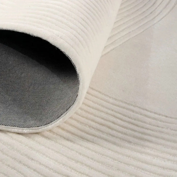 Modern Minimalist Living Room Rug – Abstract Curved Area Carpet for Cozy & Stylish Home Decor