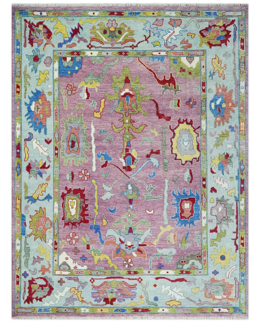 Handknotted Oushak Rug – Luxury Turkish Wool Area Rug | Vintage Oriental Design for Living Room & Home Décor