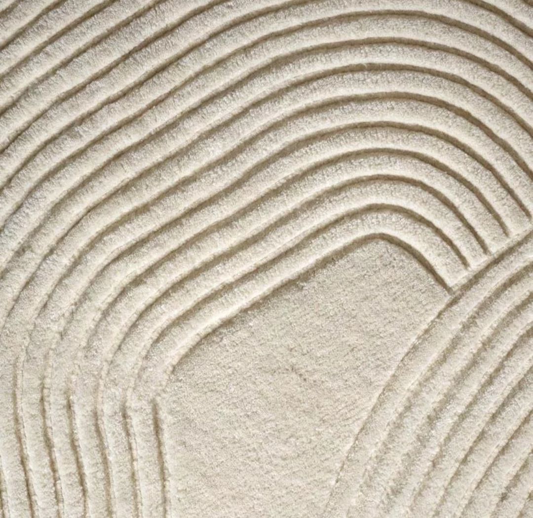 Hand Tufted Irregular Shape Rug 100% Woolen Rug For Bedroom, Living Room