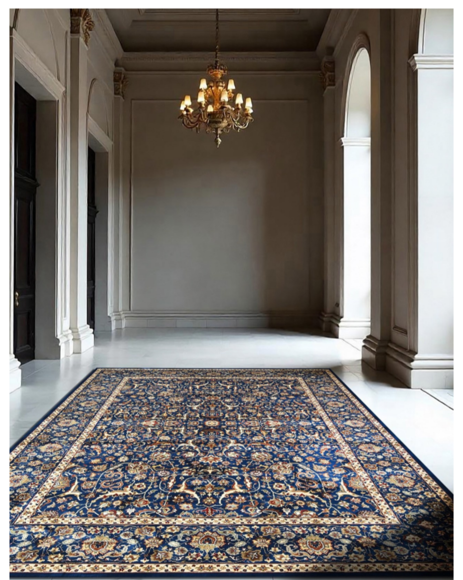 Luxury Persian Silk Rug – Ultra Soft Traditional Oriental Carpet for Living Room & Bedroom Décor