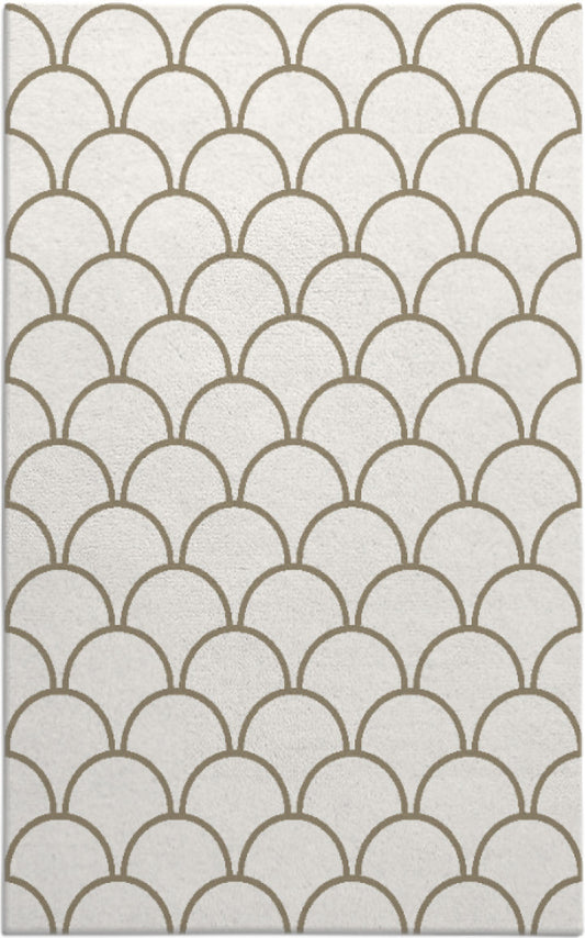 Elegant Scallop Pattern Wall Tile – White & Gold Fish Scale Design for Modern Bathroom, Kitchen Backsplash & Accent Walls