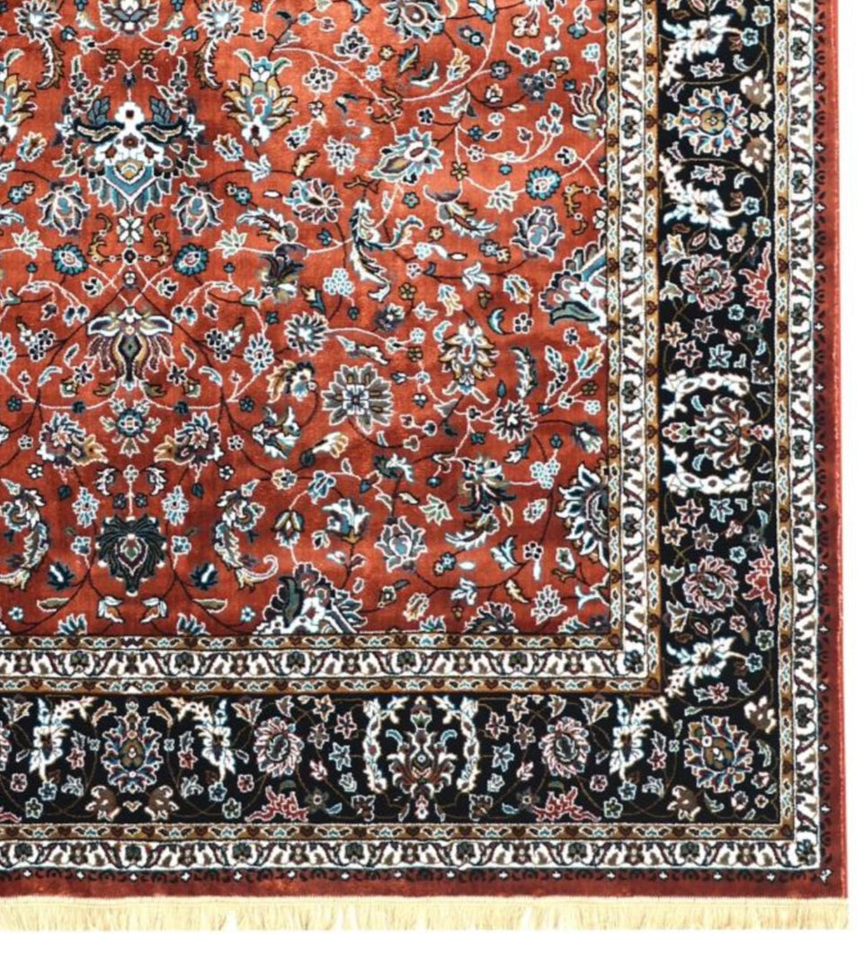 Luxury Persian Silk Rug – Handmade Traditional Oriental Area Carpet for Living Room & Bedroom