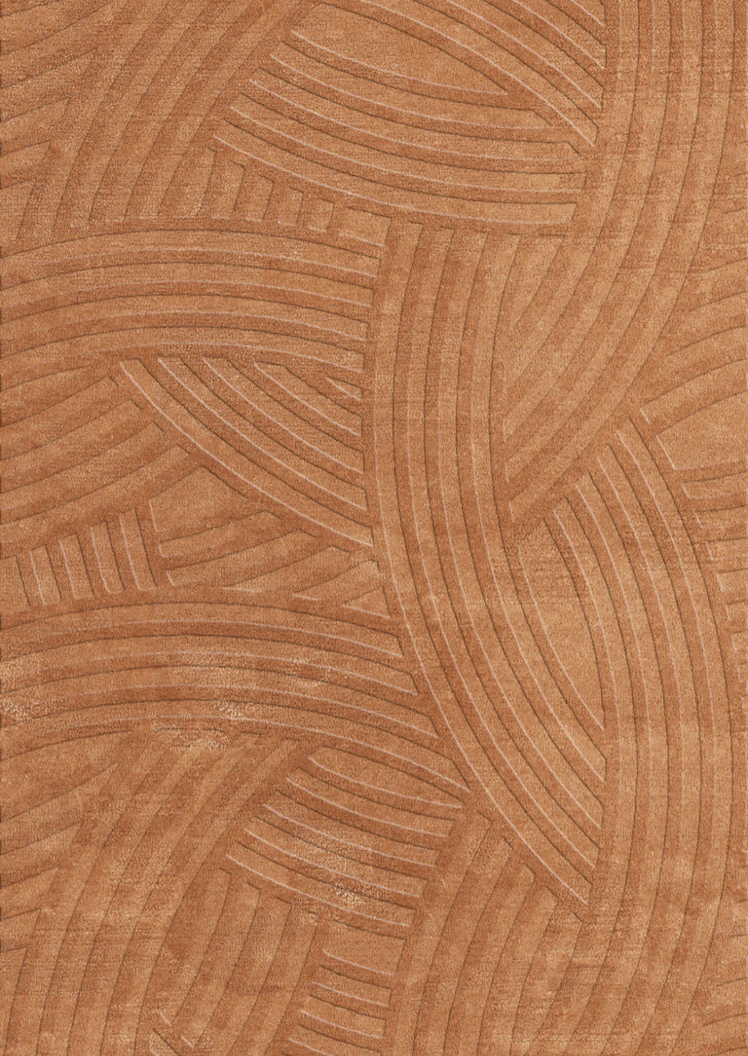 Modern Geometric Pattern Hand-Tufted Brown Area Rug – Contemporary Textured Carpet for Living Room, Bedroom & Office Décor