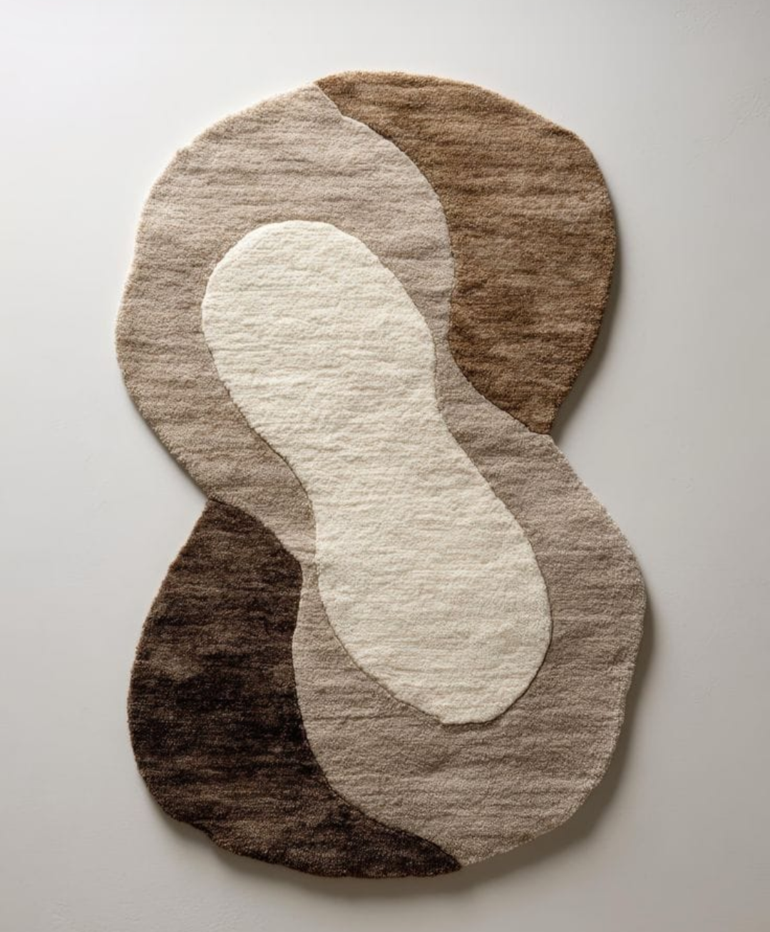 Organic Abstract Hand-Tufted Wool Rug – Modern Neutral Area Rug for Living Room & Bedroom