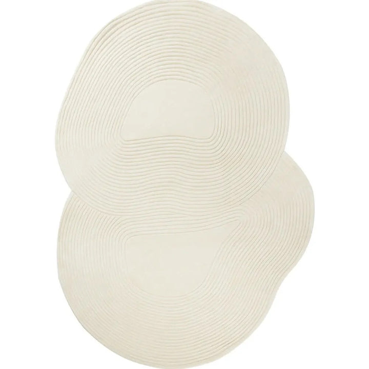 Modern Minimalist Living Room Rug – Abstract Curved Area Carpet for Cozy & Stylish Home Decor