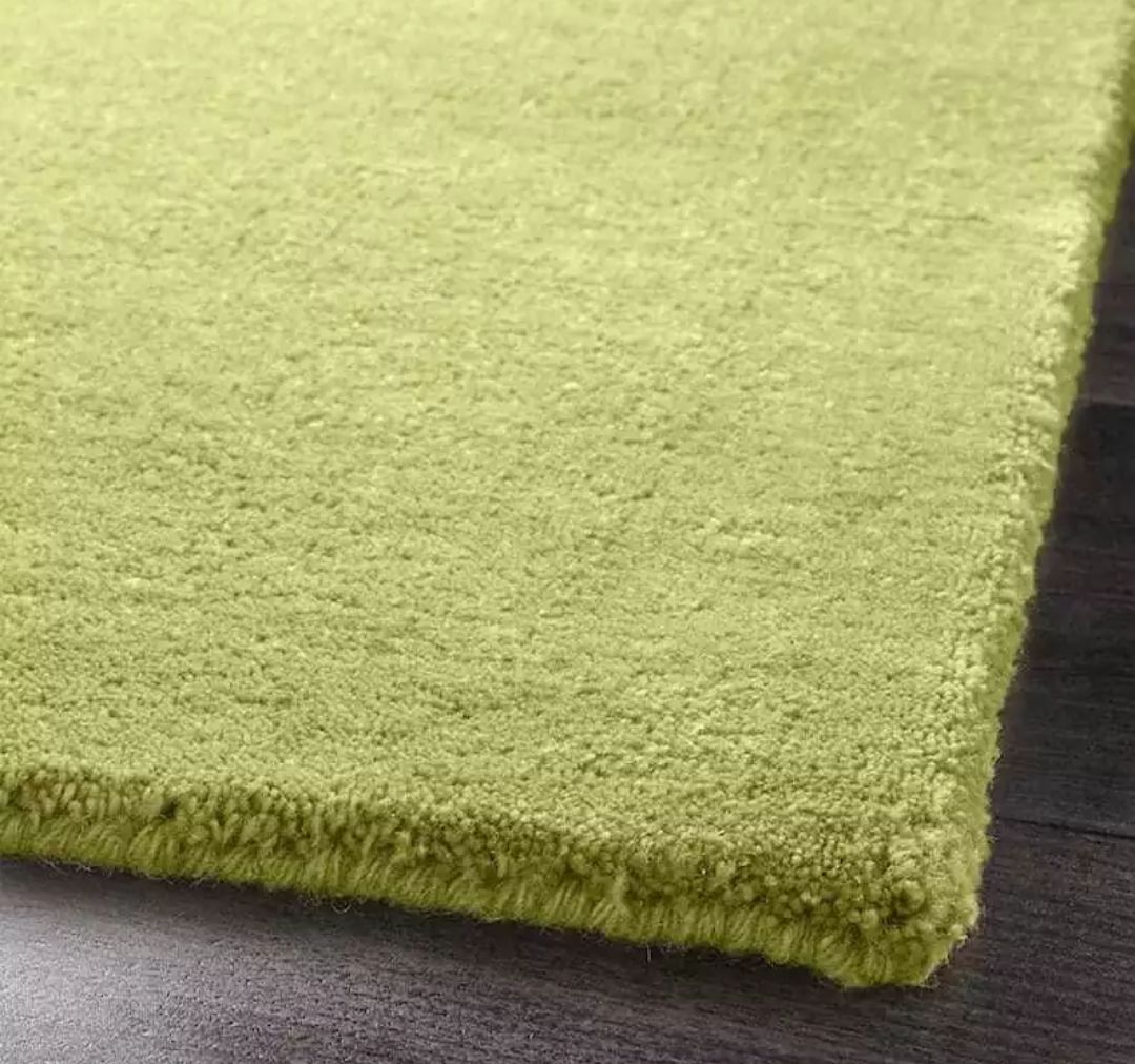 Green Hand Tufted Rug