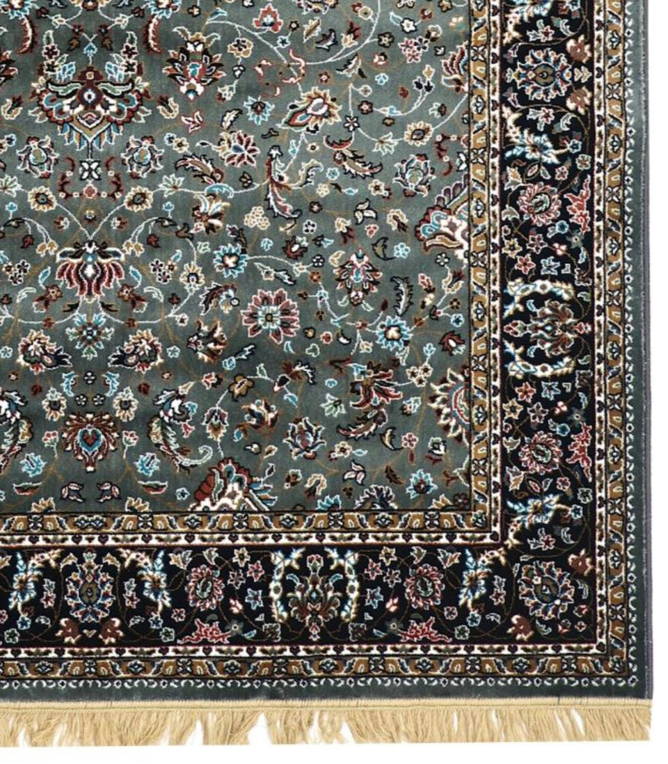 Luxury Persian Silk Rug – Handcrafted Fine Silk Carpet with Traditional Floral Des