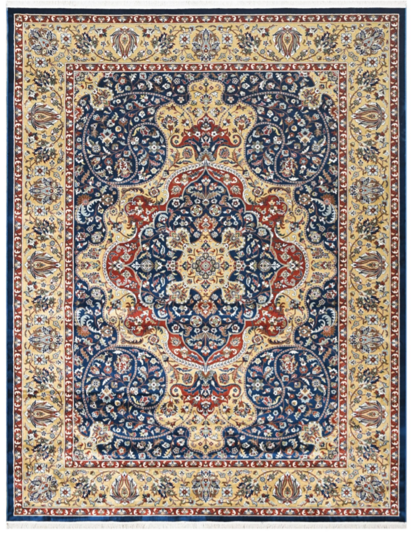 Luxury Persian Silk Rug – Smooth Finish, Elegant Design, Premium Home Décor Carpet