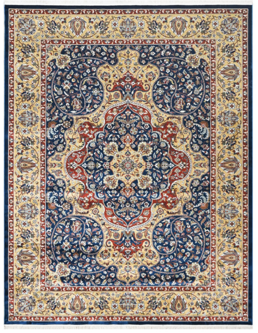 Luxury Persian Silk Rug – Smooth Finish, Elegant Design, Premium Home Décor Carpet