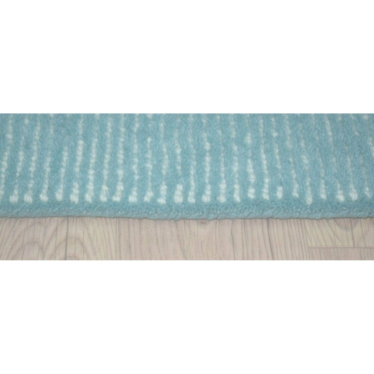 Handmade Solid Light Blue Rug – Modern Minimalist Soft Carpet for Living Room, Bedroom & Home Décor