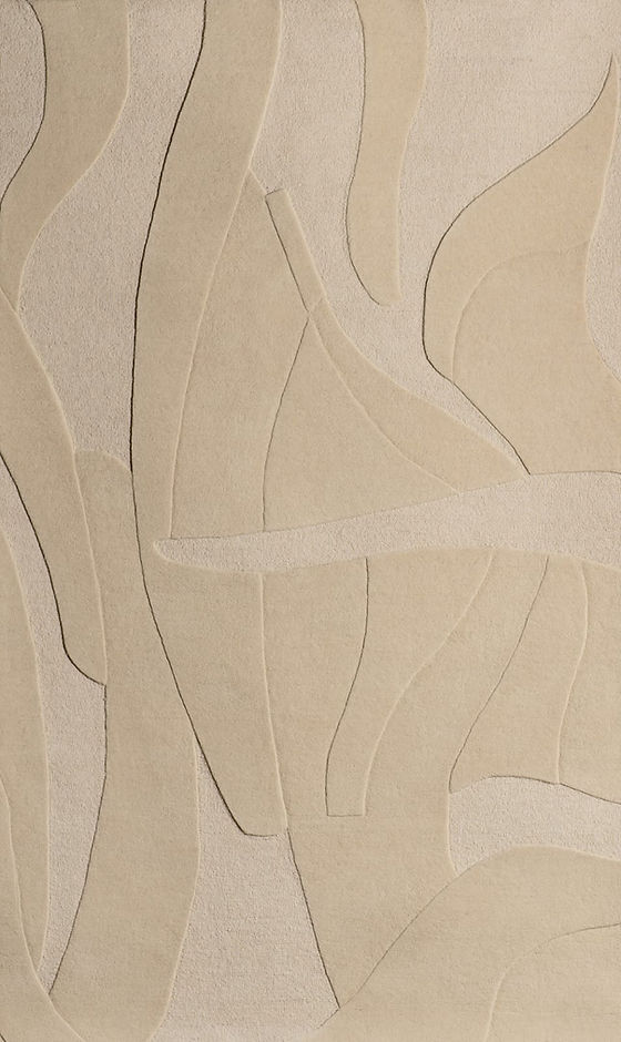 Luxury Beige Abstract Area Rug – Modern Minimalist Textured Carpet for Living Room, Bedroom & Office Decor